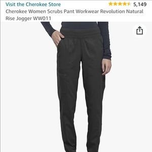 Cherokee Pewter Scrub Jogger Pants